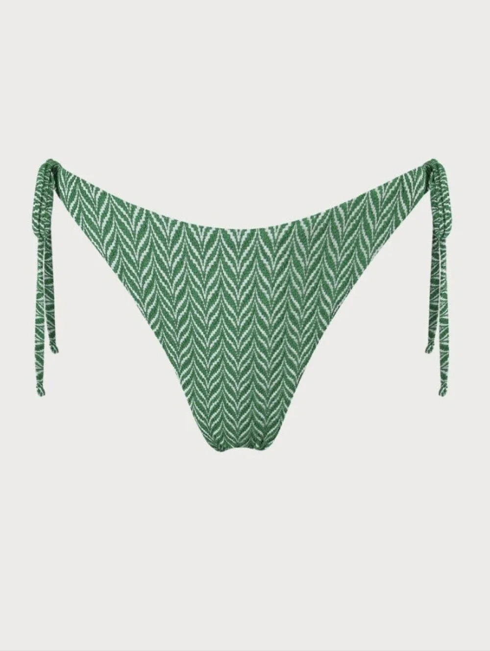 NWT Berlook Green Geometric Textured Cut Out Bikini Matching Set